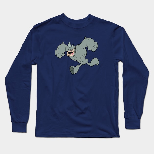 the Rhino Long Sleeve T-Shirt by DavidGagnon14